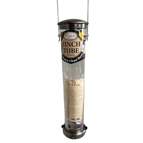 Aspects 400 Quick-Clean Thistle Tube Feeder, Medium - Brushed Nickel - Image 3