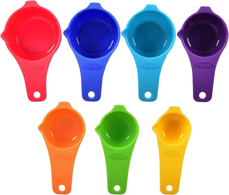 DOTINGHUX Measuring Cups Set of 7 Assorted Colors