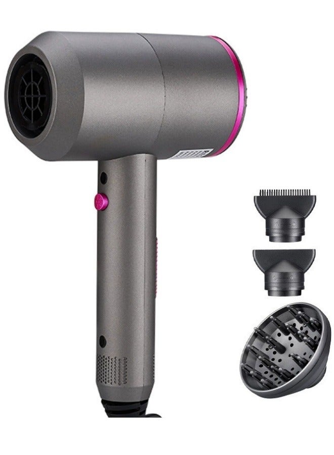 Professional Ionic Hair Dryer - Fast Drying Blower Hair Dryer with Thermo-Control, Low Noise, Includes Hair Diffuser and Concentrator for Perfect Styling - Image 2