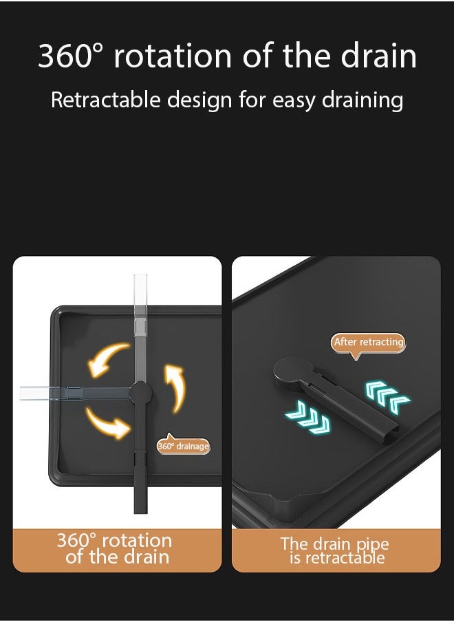 FLYROAD - Dish Drying Rack Black for Kitchen - Image 1