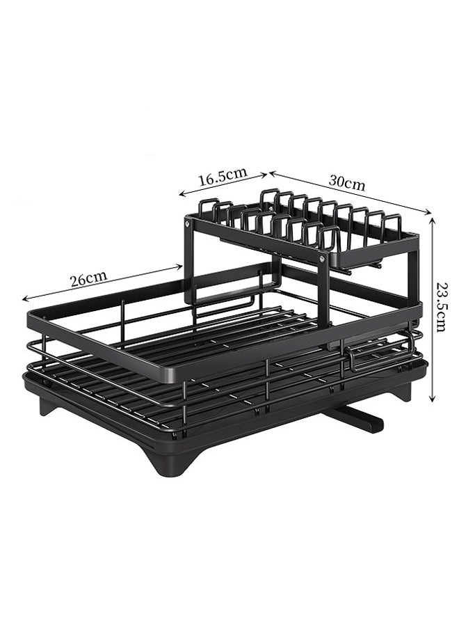 FLYROAD - Dish Drying Rack Black for Kitchen - Image 1
