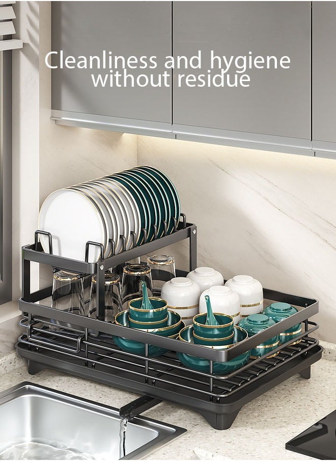 FLYROAD - Dish Drying Rack Black for Kitchen - Image 1