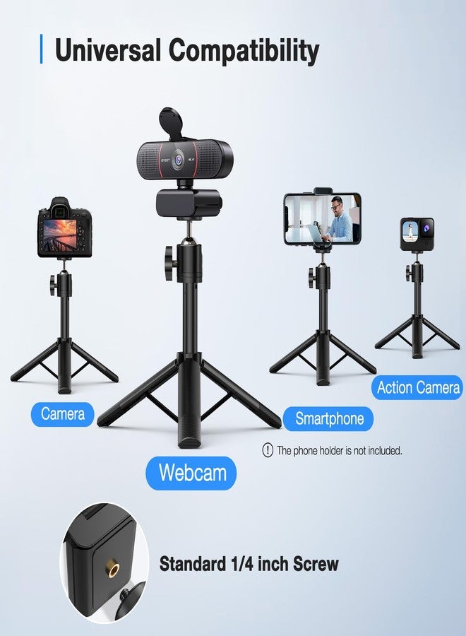 eMeet Webcam C960 4K Kit, Ultra HD Webcam with Lens Cap and Dual Microphones, Auto Focus PDAF, 73° Streaming Camera, 4K Camera with Stand - Image 3