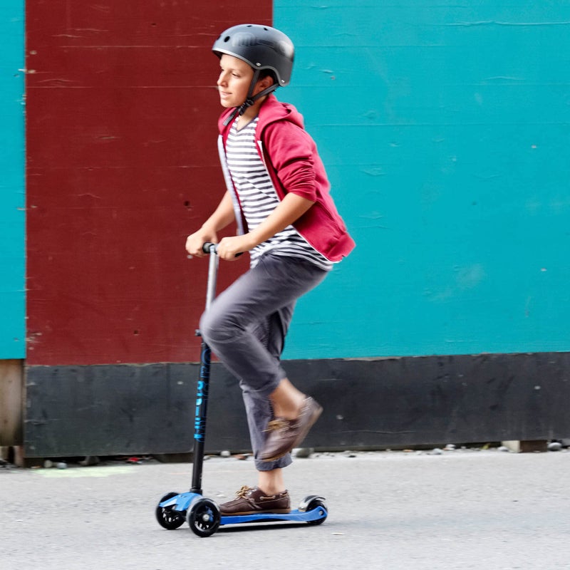 Micro Kickboard - Maxi Original 3-Wheeled, Lean-to-Steer, Swiss-Designed Micro Scooter for Kids, Ages 5-12 (Blue) - Image 5