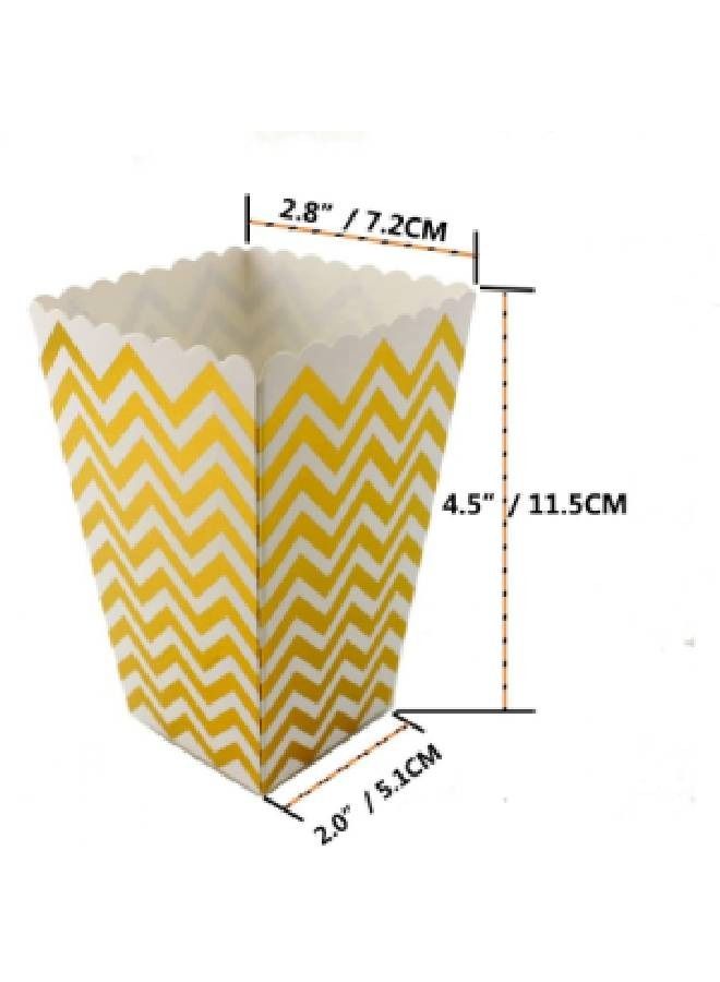 ThePartyPopper Gold Horizontal Striped Popcorn boxes - Image 2