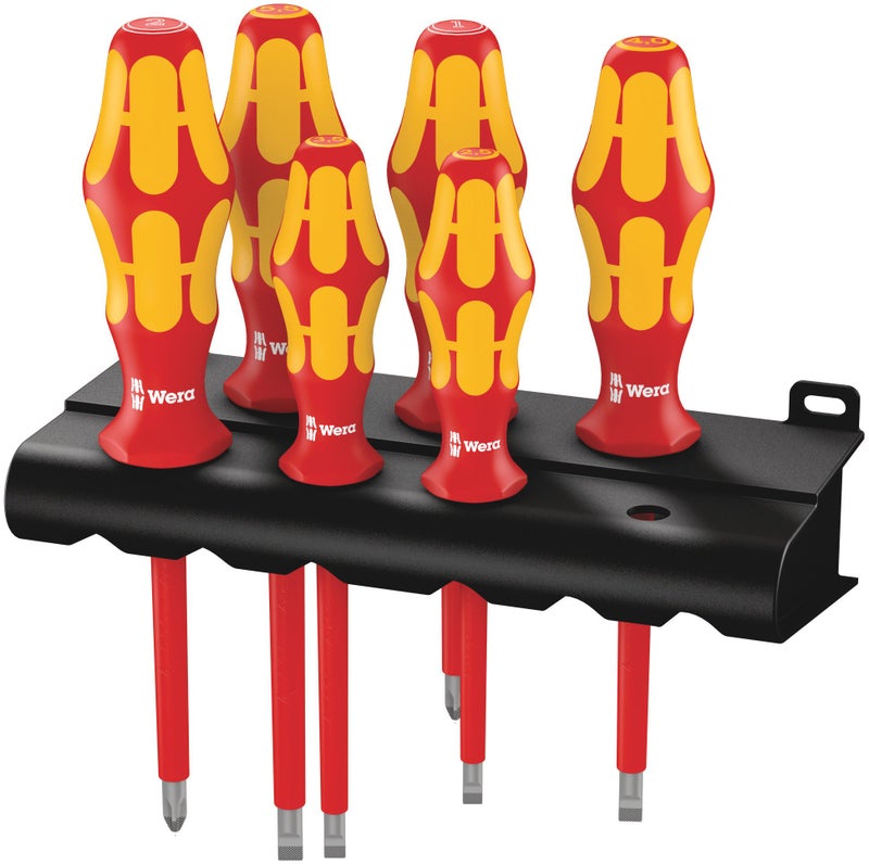 Wera - 5006145001 Kraftform Plus 160i/6 Insulated Professional Screwdriver Set, 6-Piece - Image 1
