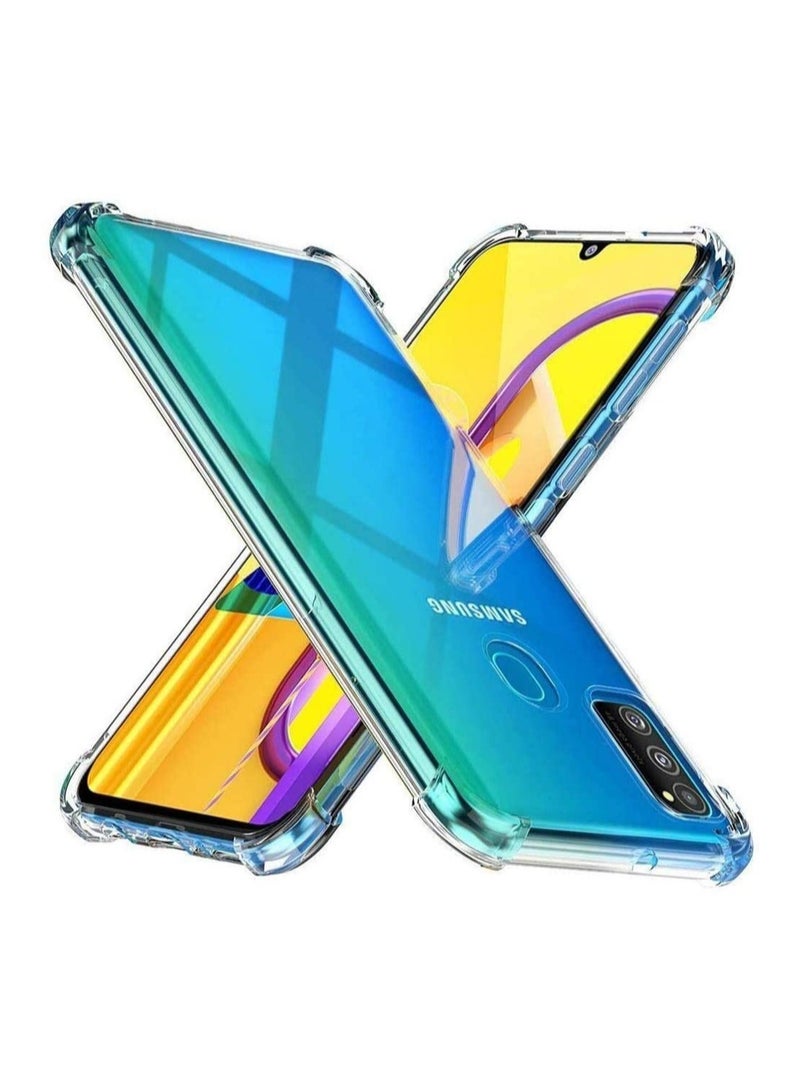 ELTRAZONE Samsung Galaxy M30S Case Cover Protective Shock Absorption Bumper soft Transparent Case (Clear) - Image 1