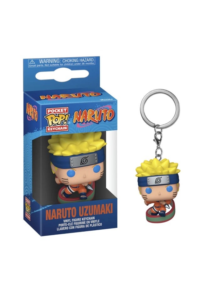 Funko Pocket Pop! Naruto Shippuden Uzumaki With Scroll Vinyl Keychain (10.2 Cm) - Image 2