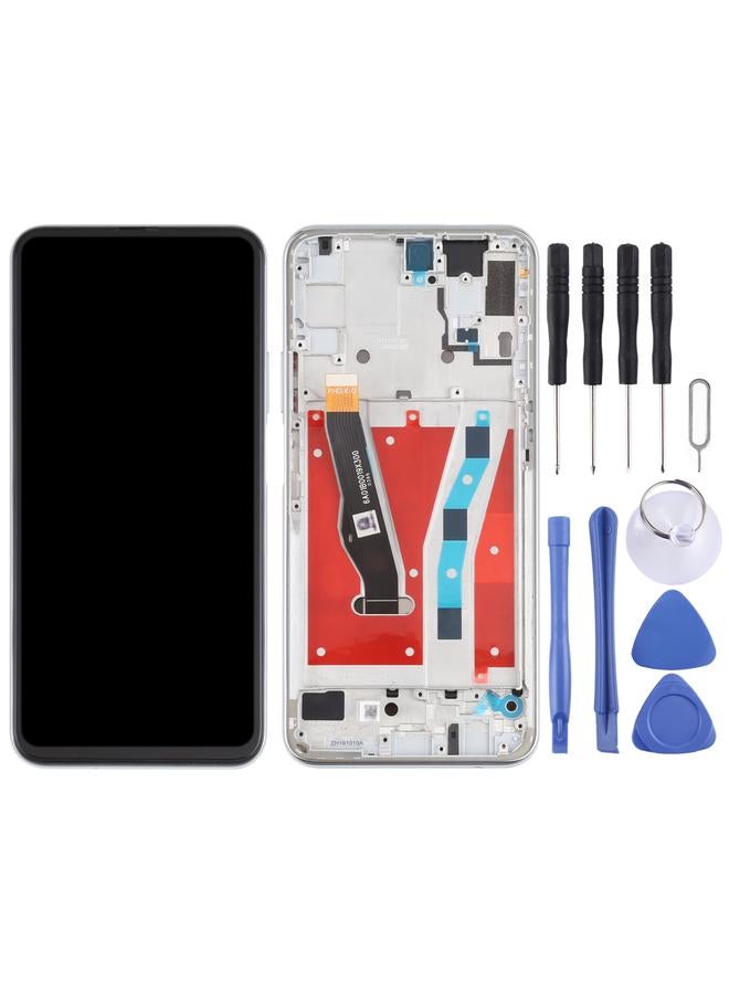 erorex Replacement OEM LCD Screen for Huawei P smart Pro 2019 Digitizer Full Assembly with Frame Silver - Image 2