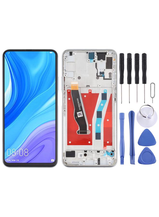 erorex Replacement OEM LCD Screen for Huawei P smart Pro 2019 Digitizer Full Assembly with Frame Silver - Image 1