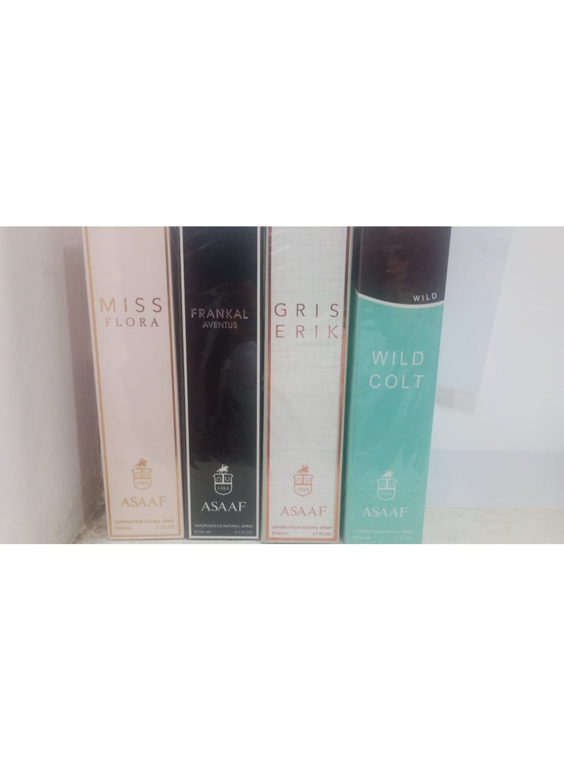 Asaaf Collection for Men and Women 4 Pieces * 200ml - Image 2
