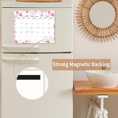 windrio 2026 2027 Magnetic Calendar for Refrigerator 19 Month 13 x 11.4 Inch from June 2026 to December 2027, Fridge Wall Monthly Magnet Calendar Planner, Season and Holidays Decor for Home Easy Organizing - Image 2