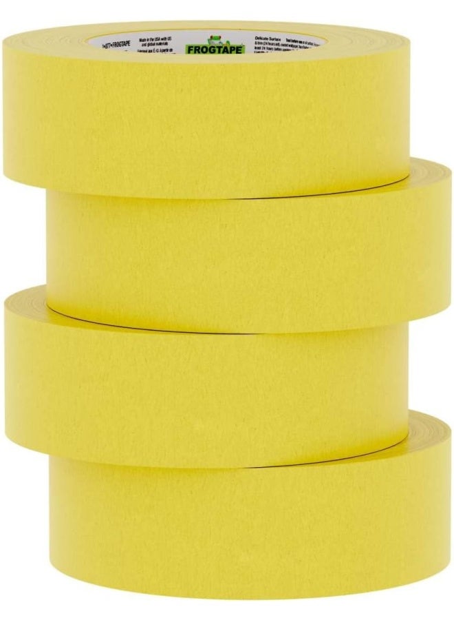 Frogtape Delicate Surface Painter'S Tape With Paintblock, 1.41 Inch X 60 Yards, 4-Pack, Yellow (240662) - Image 5