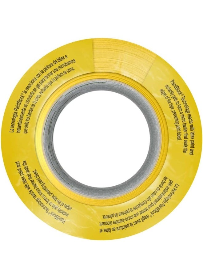 Frogtape Delicate Surface Painter'S Tape With Paintblock, 1.41 Inch X 60 Yards, 4-Pack, Yellow (240662) - Image 3