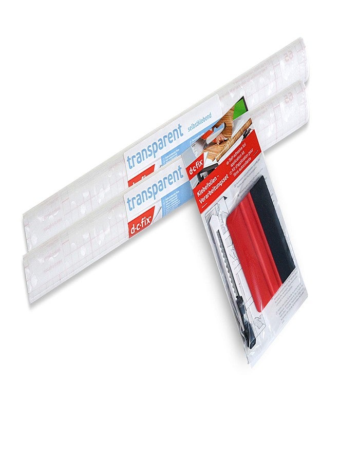 d-c-fix 346-0276-2PKA Self-Adhesive Privacy Glass Window Film, 17" x 78" Roll, Pearl, 2-Pack with Applicator - Image 2