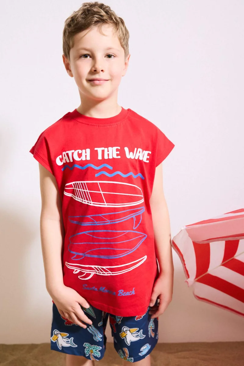 ديفاكتو Boy Oversize Fit Tank Top