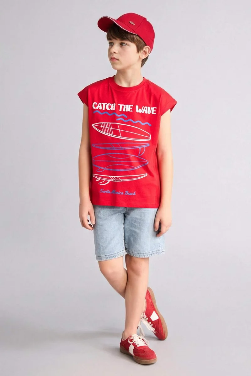 ديفاكتو Boy Oversize Fit Tank Top