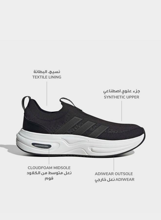 Adidas Women Cloudfoam Cuxxion Slip-On Ankle Sneakers - Image 2