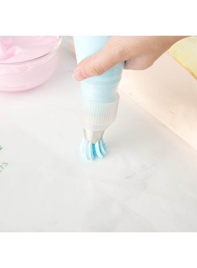 Restaurantware Pastry Tek Piping Tip, 1 Reusable Drop Flower Icing Tip - #1F, Dent-Resistant, Stainless Steel Pastry Tip, Dishwasher-Safe, Decorate Cupcakes, Cakes, or Cookies - Image 4