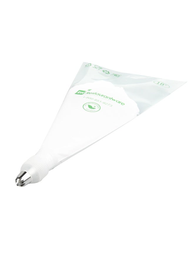 Restaurantware Pastry Tek Piping Tip, 1 Reusable Drop Flower Icing Tip - #1F, Dent-Resistant, Stainless Steel Pastry Tip, Dishwasher-Safe, Decorate Cupcakes, Cakes, or Cookies - Image 2