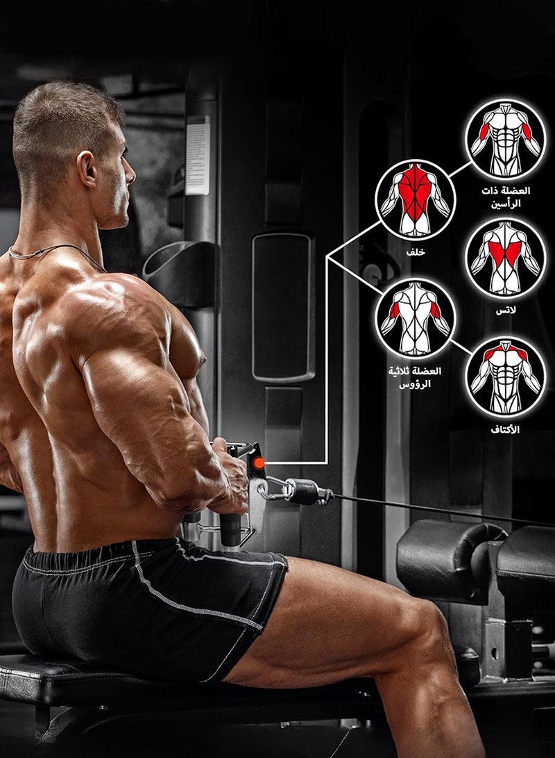 ليوكور أجهزة تدريب القوة، ملحق سحب عضلات التراي، ملحقات آلات الكابل لصالة الألعاب الرياضية المنزلية، ملحق سحب LAT لياقة الوزن - Image 4