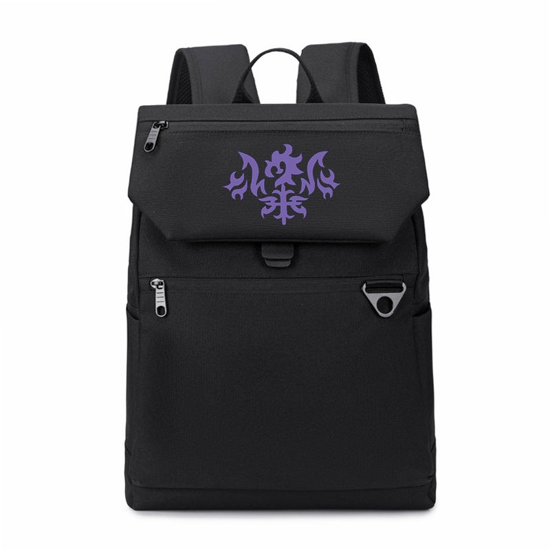 Anime fgo Surrounding Black Joan of Arc fate Joan of Arc Secondary Student Men and Women Simple Fashion Backpack Schoolbag - Image 1