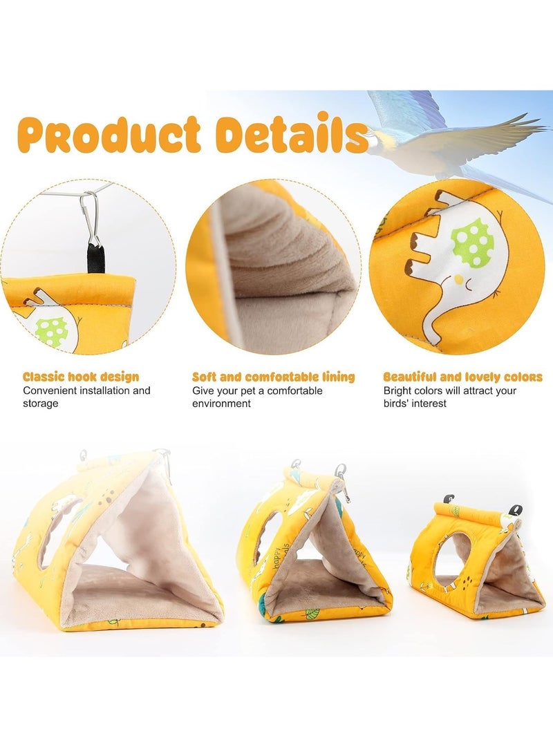 FengSVMA Winter Warm Bird Nest House - Hanging Hammock Velvet Shed Hut Cage Plush Fluffy Birds Hideaway Sleeping Bed Fuzzy for Parrot Parakeet Cockatiels Budgies Lovebird Medium - Image 5