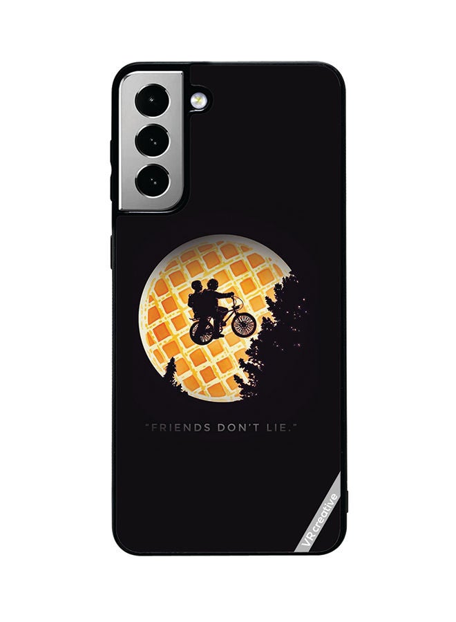 VR CREATIVE Protective Case Cover For Samsung Galaxy S21 FE 5G Friends Dont Lie Design Multicolour - Image 1