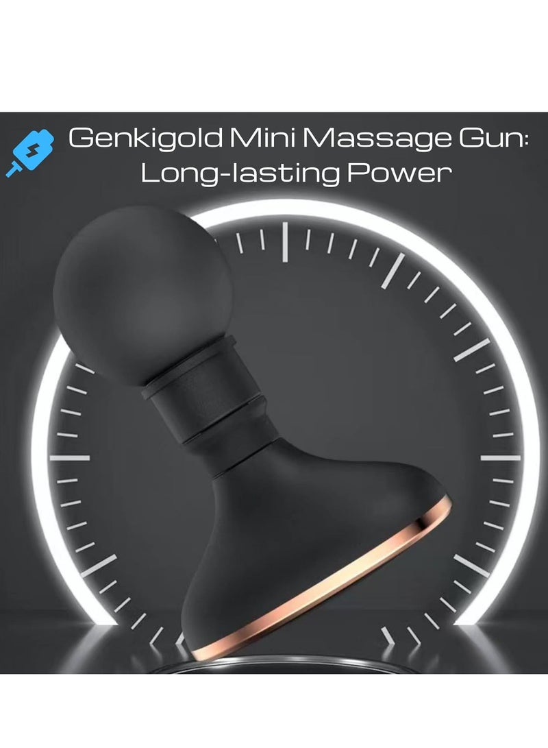 general Mini Massage Gun,Portable Pocket Size,3200 Turn Silent Vibrating Speeds,USB Rechargeable,Targeting Neck,Back,Arm,and Leg,for Muscle Recovery & Back Pain Relief - Image 4
