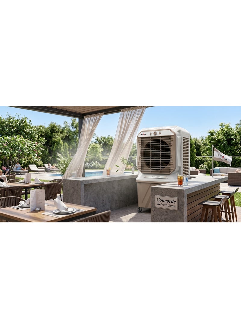 KENSTAR AIRCOOLER CONCORD 160L,160L TANK CAPACITY, HONEY COMB, AIR DELIVERY 6000 CU.M/HR , MADE IN INDIA - Image 2