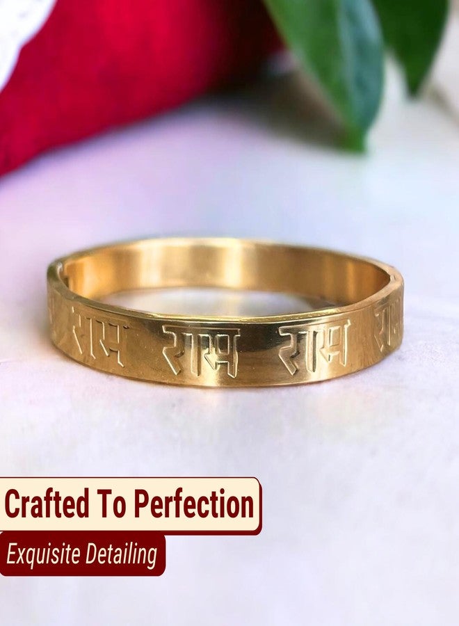Japam Gold Plated Ram Ji Kada – 2.8 Inches Diameter - Image 4