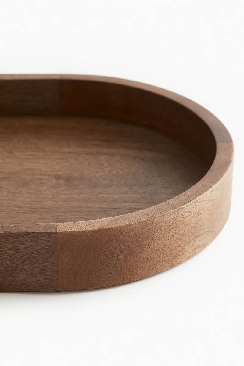 H&M Oval mango wood tray