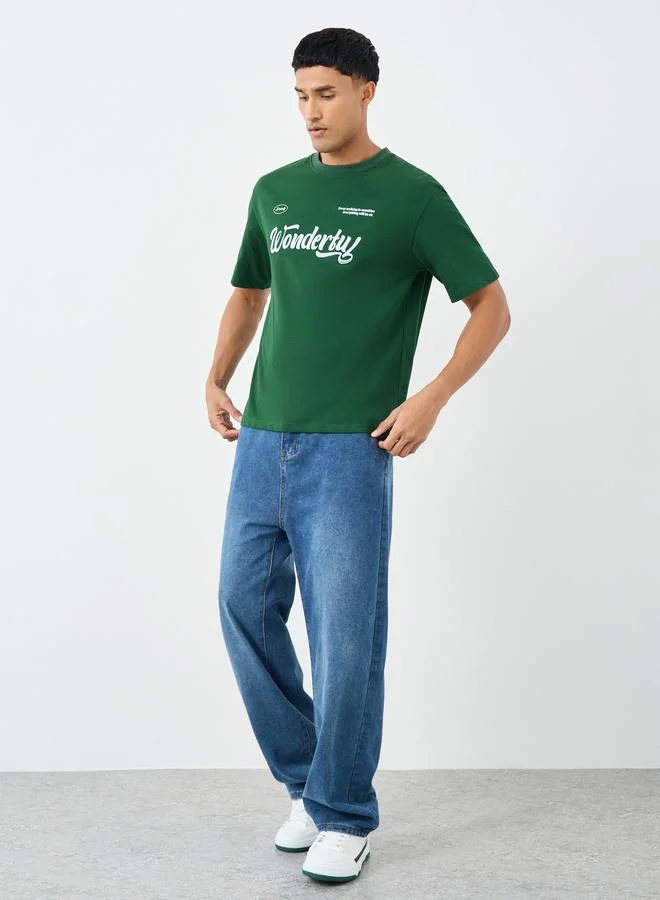 Styli Styli Slogan Print Oversized T-Shirt