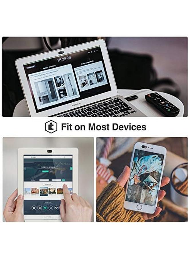 Procases 6 Pack Webcam Cover Slide For Laptop Phone Ultra Thin Flexible Slide Camera Blocker Privacy Security Cover For Macbook Air Pro Imac Ipad Iphone Echo Ps4 Tablet Pc Computer –Black - Image 5