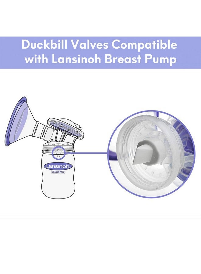 Durceler Replacement 6 Piece Duckbill Valves/Duck Bill Valve Compatible with Lansinoh Breast Pump Part, Use with Signature Pro/Smartpump/Manual Pumps, Accessories Made by Durceler, Pump Parts - Image 2