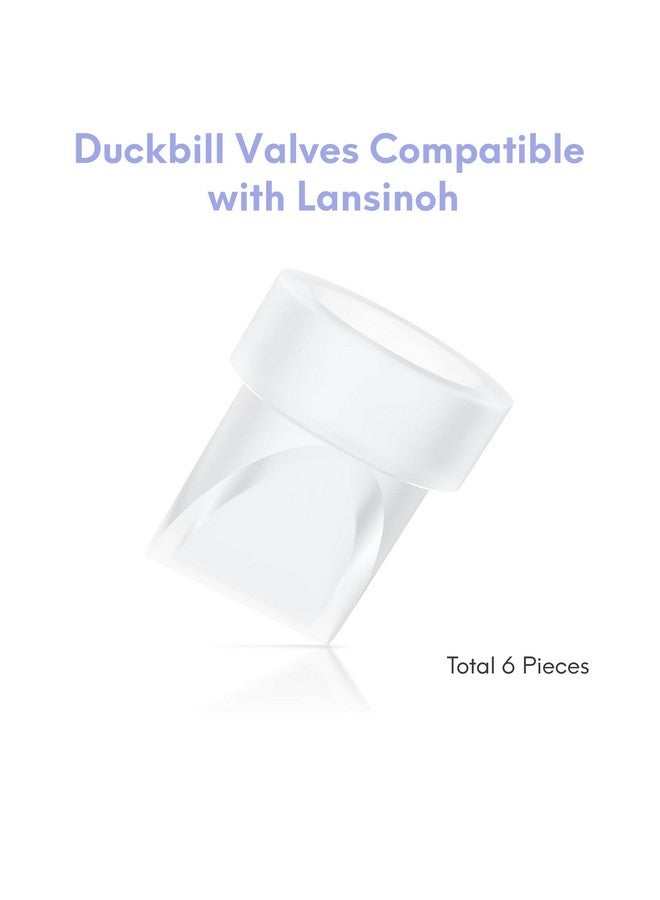 Durceler Replacement 6 Piece Duckbill Valves/Duck Bill Valve Compatible with Lansinoh Breast Pump Part, Use with Signature Pro/Smartpump/Manual Pumps, Accessories Made by Durceler, Pump Parts - Image 3