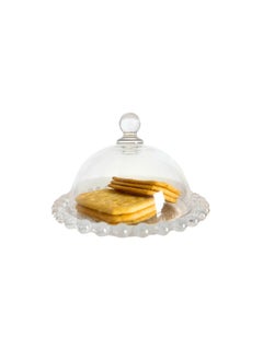 Generic Mini Dessert Plate with Glass Cover Suitable for Dates, Bonbon and Candies-14cm  - Image 3