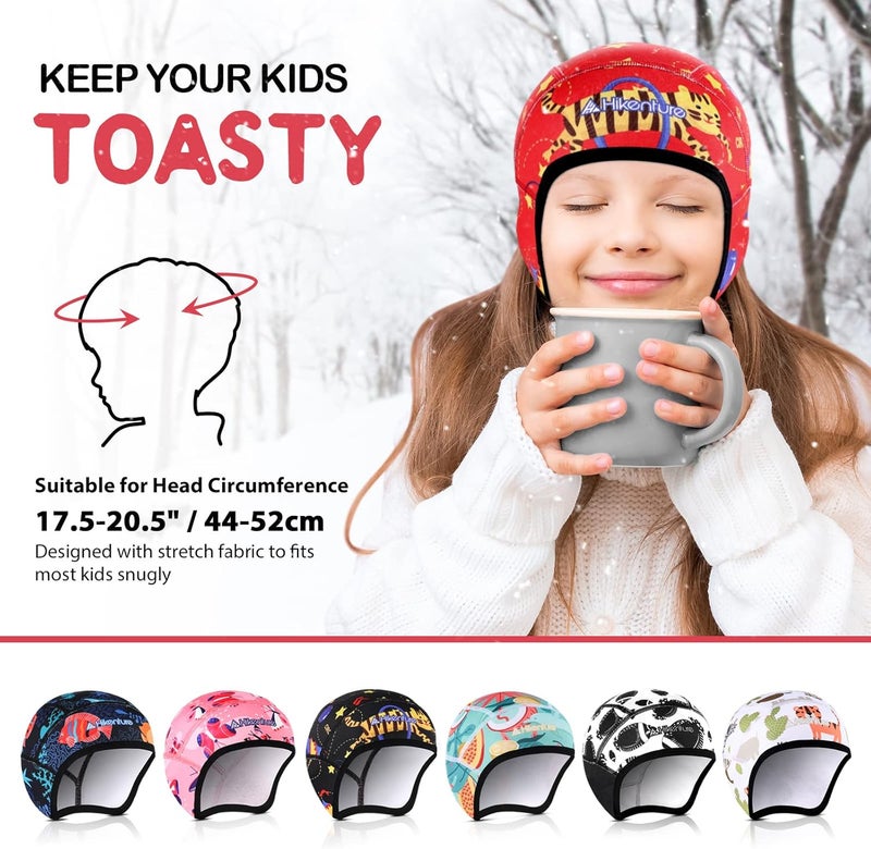 HIKENTURE Kids Skull Cap Helmet Liner Winter Hat for Boys and Girls Beanie Ski Hat with Thermal Fleece for Snow Sports… - Image 2
