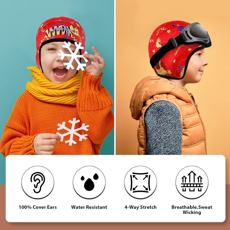 HIKENTURE Kids Skull Cap Helmet Liner Winter Hat for Boys and Girls Beanie Ski Hat with Thermal Fleece for Snow Sports… - Image 5