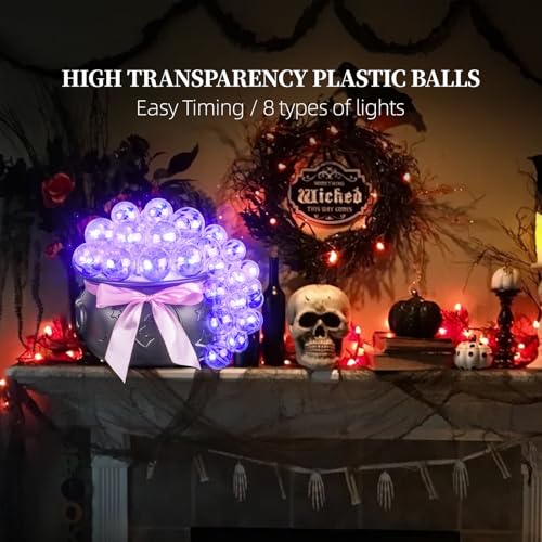 AYGXU Halloween Decorations Indoor,Black Witches Cauldron,Halloween Party Decorations,Plastic Cauldron Pot,Bubble Witch Cauldron DIY Set for Kitchen Table Decor - Image 3
