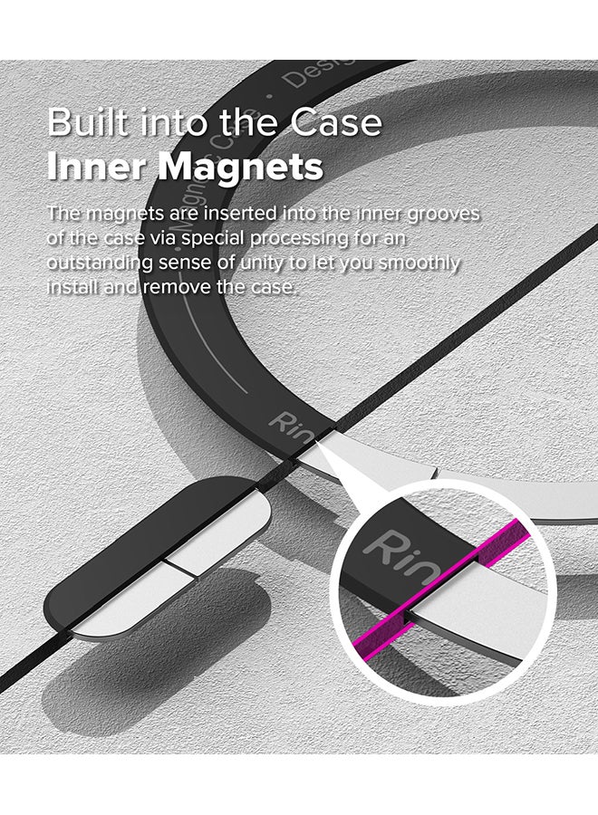 Ringke Fusion-X Magnetic Case For Samsung Galaxy S25 Ultra Case Cover (2025), Strong Magnet, Mil-Grade Protection Anti-Fingerprint Rugged Shockproof Protective Phone Cover - Black - Image 3