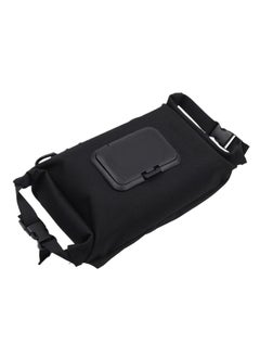KASTWAVE Baby Wipe Dispenser, Portable Wipes Container for Travel, Waterproof Canvas Wipes Dispenser, Wet Wipes Pouches Dispenser, with Press Lid and Zip Refillable Hanging Wipe Holder, Keeps Wipe Fresh, Black  - Image 1