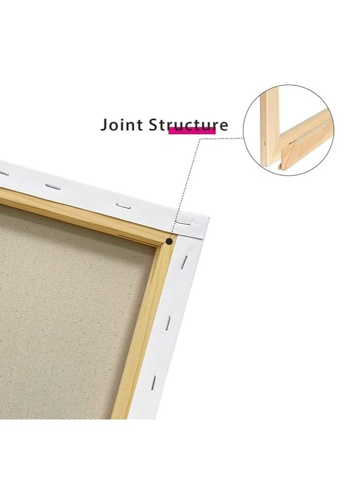 PARTNER Stretched Canvas 70X100CM White Cotton Artist Canvas Boards for Painting Acrylic Pouring Oil Paint Dry & Wet Art Media  - Image 3