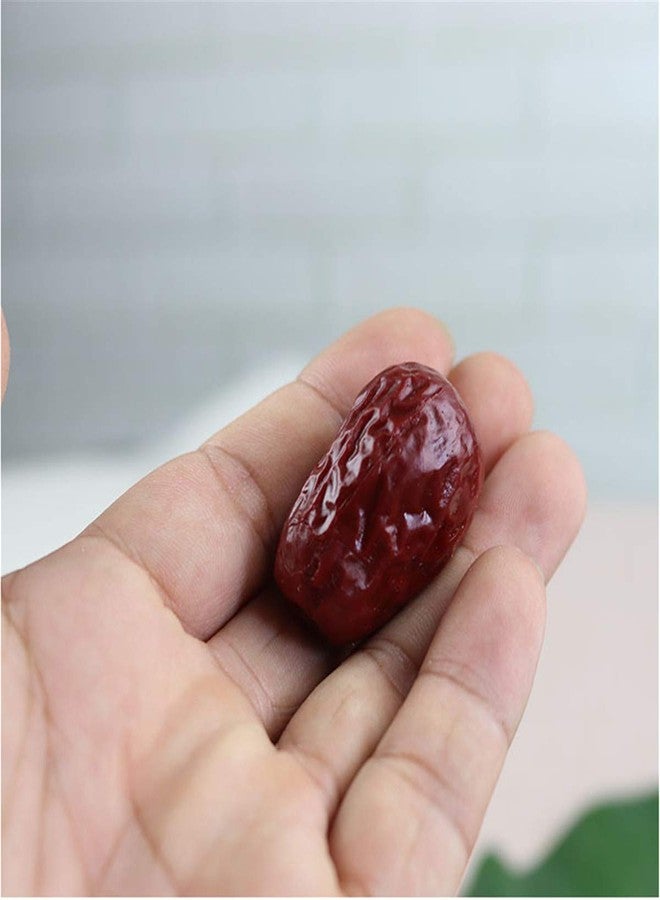 Zzooi 10PCS Artificial Fake Red Dates Faux Red Jujube - Image 2