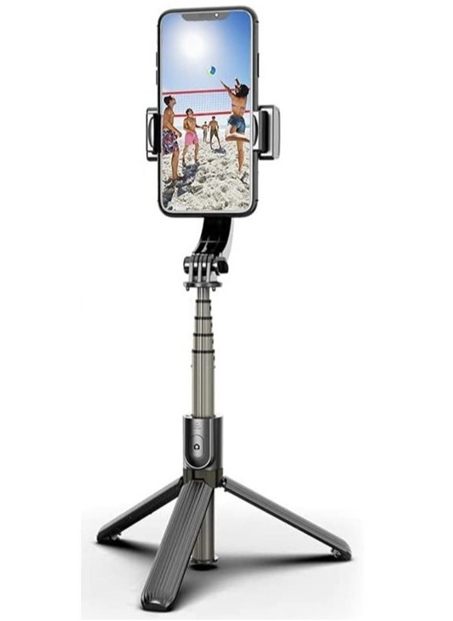 Raxoom Selfie Stick Gimbal Stabilizer, EqiEch 360° Rotation Tripod with Wireless Remote, Portable Phone Holder, Auto Balance 1-Axis Gimbal for Smartphones Tiktok Vlog Youtuber Live Video Record - Image 1