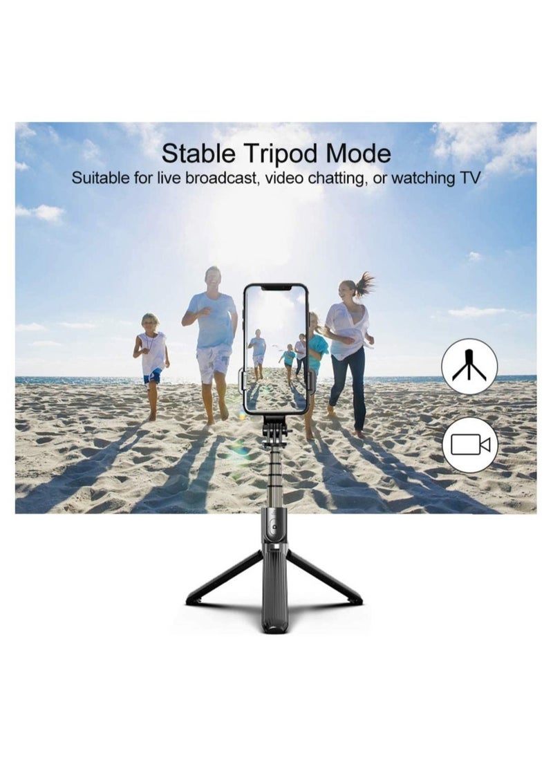 Raxoom Selfie Stick Gimbal Stabilizer, EqiEch 360° Rotation Tripod with Wireless Remote, Portable Phone Holder, Auto Balance 1-Axis Gimbal for Smartphones Tiktok Vlog Youtuber Live Video Record - Image 5