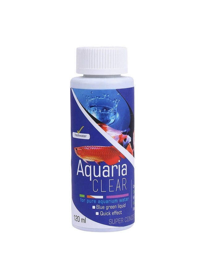 Generic Aquatic Remedies Aquaria Clear - 120Ml | Suitable For Fresh Water | Cloudy Water Remover For Crystal Clear Aquarium Water With Free Key Ring  - Image 1