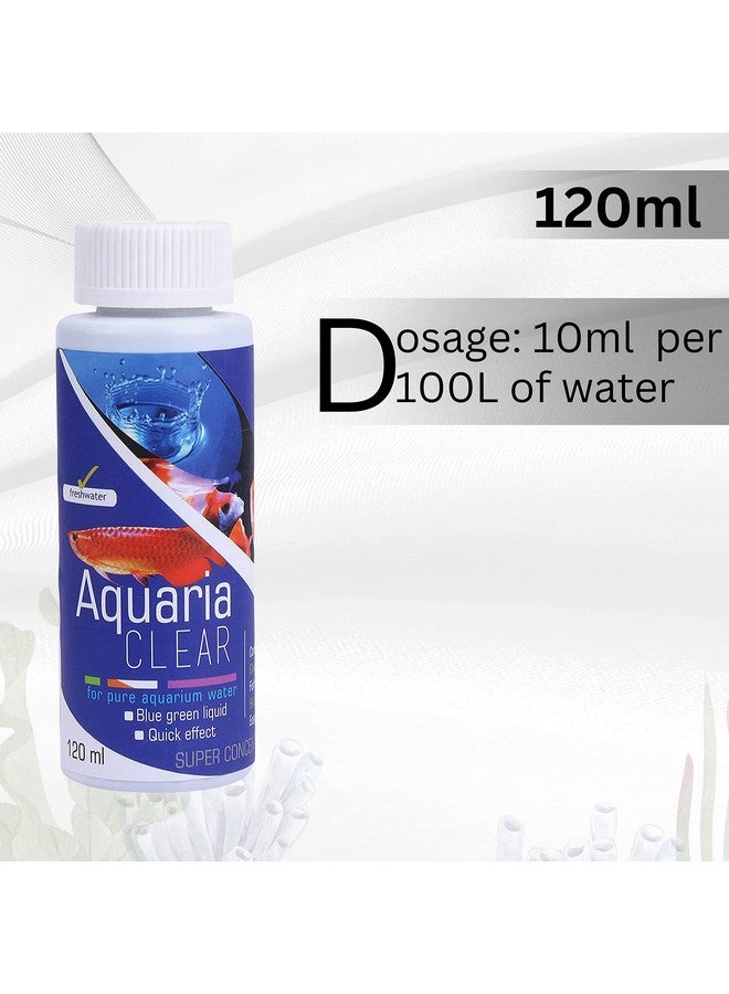 Generic Aquatic Remedies Aquaria Clear - 120Ml | Suitable For Fresh Water | Cloudy Water Remover For Crystal Clear Aquarium Water With Free Key Ring  - Image 3