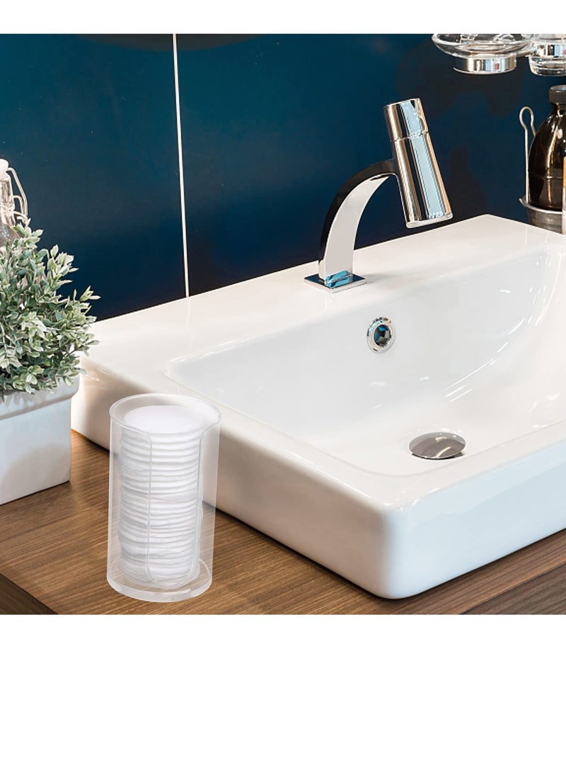 SYOSI 2 Pack Plastic Small Disposable Paper Cup, Dispenser Storage Holder for Bathroom Vanity Countertop's Rinsing/Mouthwash Cups - Image 4