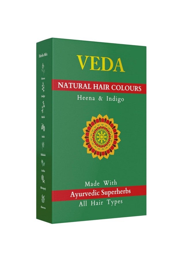 VEDA Natural Colours For Black Hair|Henna Powder, Indigo Powder, Hair Pack)|Long Lasting Natural Hair, 1 Count - Image 1
